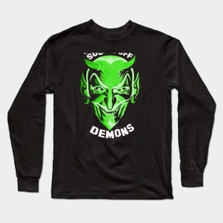 Retro Demon Green Long Sleeve T-Shirt